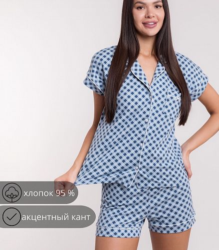 Пижама женская (блуза, шорты) 5404/45