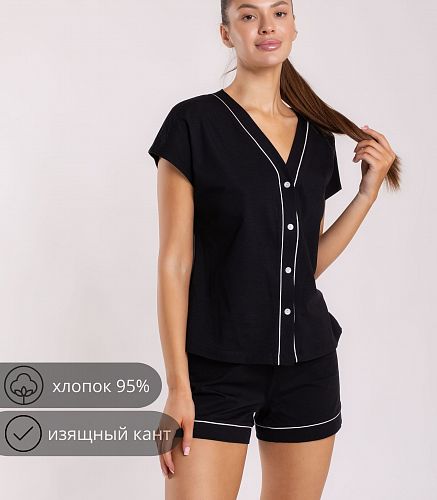 Комплект для дома женский (жакет , шорты) 6728/3