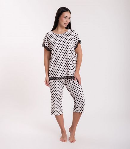 Пижама женская (фуфайка, капри) 5117/15