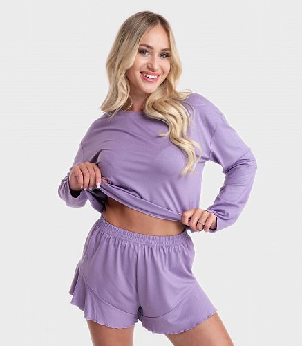 Пижама женская (фуфайка, шорты) 5096/37