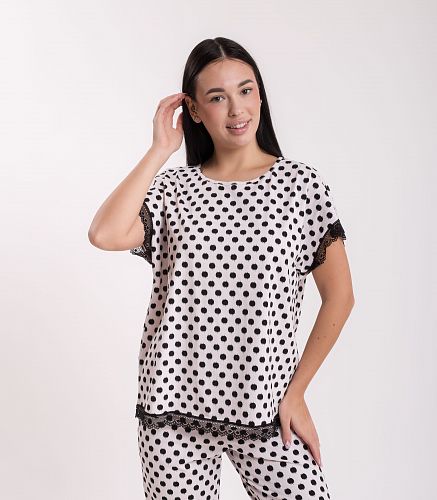 Пижама женская (фуфайка, капри) 5117/15