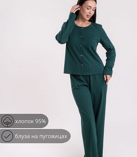 Комплект для дома женский (жакет, брюки) 6884/10