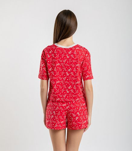 Пижама женская (фуфайка,шорты) 5003